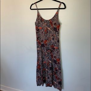 💜3/$35!💜 LOFT Ruffle Hem Floral Sleeveless Dress